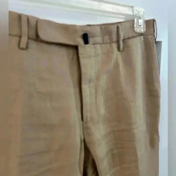 Incotex Men’s Linen Slim fit Trousers tan size 50 - Picture 3 of 12